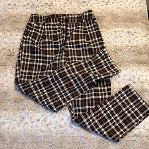 Nasty gal plaid trousers